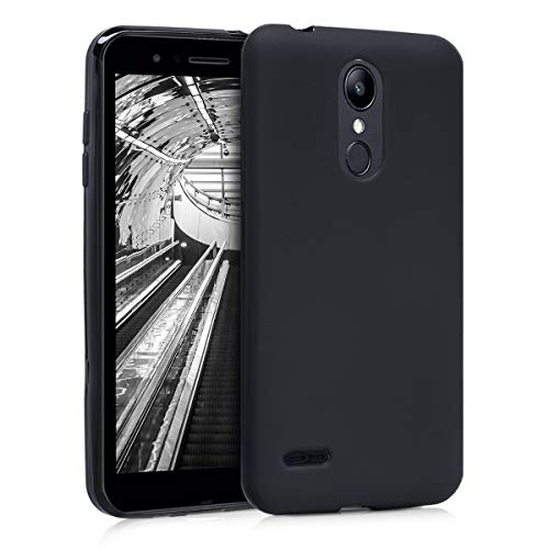 kwmobile Custodia Compatibile con LG K8 (2018)   K9 - Cover in Silicone TPU - Back Case per Smartphone - Protezione Gommata Nero Matt