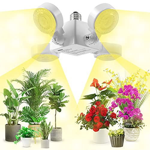 Lampada per piante SANSI LED a spettro completo 30W led, lampadina per coltivazione pieghevole E27, luce per piante a LED per piante da interno, idroponica, piante grasse, piantine, verdure