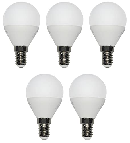 Lampadina a LED a risparmio energetico, E14, set da 5 pezzi, 5 x 3 Watt, 250 lumen, luce bianca calda 3000 K