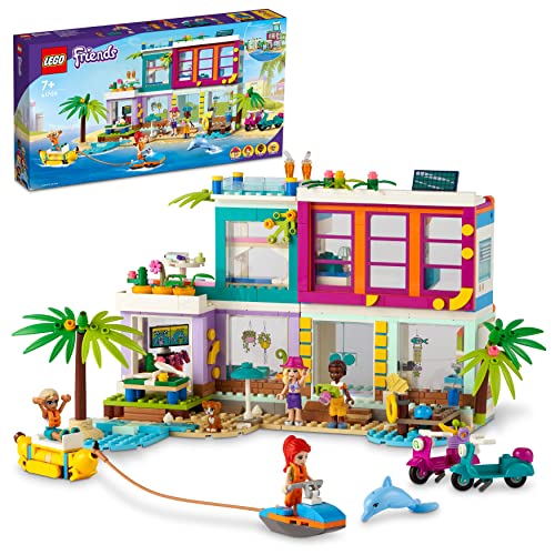 LEGO 41709 Friends Casa delle Vacanze sulla Spiaggia, con Piscina, ...