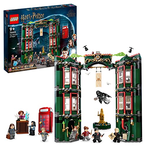 LEGO 76403 Harry Potter Ministero della Magia, Modellino da Costruire Modulare con 12 Minifigure, Giochi per Bambini e Bambine da 9 Anni, Idee Regalo