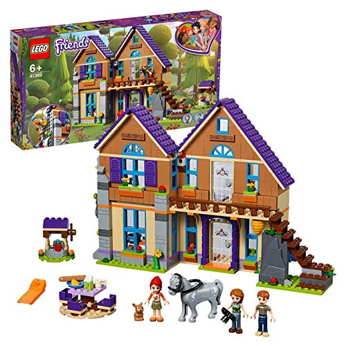 LEGO Friends La Villetta di Mia, 3 Mini-Doll, Figure del Coniglio e del Cavallo, Casa delle Bambole da Costruire, Giocattoli per Bambini, 41369