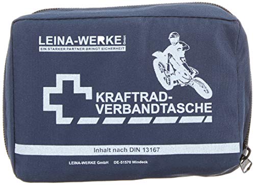LEINA-WERKE 17015 - Kit di Primo Soccorso per Moto Tipo II con Velcro, 1 Colore