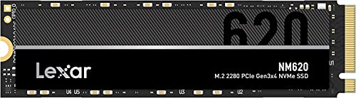 Lexar NM620 SSD 512GB, M.2 2280 PCIe Gen3x4 NVMe 1.4 SSD Interno, Fino a 3500MB s in Lettura, 2400 MB s in Scrittura, Disco a Stato Solido per Amanti del PC e dei Videogiochi (LNM620X512G-RNNNG)