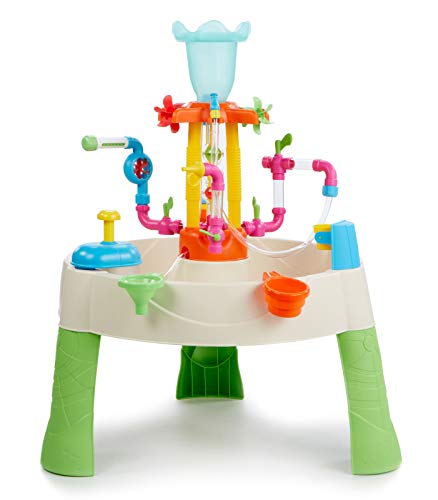 Little Tikes Fountain Factory tavolo d’acqua, Giocattolo per esterni, sicuro, portatile, Giocattolo sensoriale ideale per il giardino. Sviluppa la creatività. Età: 24+ Mesi