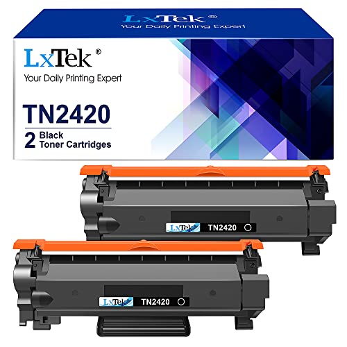 LxTek Compatibili Cartucce di Toner Sostituzione per Brother TN2420 TN2410 per MFC-L2710DW L2710DN L2730DW L2750DW per DCP-L2510D L2530DW L2550DN per HL-L2310D L2350DW L2375DW (Nero, 2-Pack)