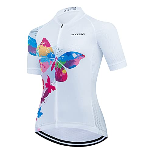 Magliette da Ciclismo da Donna, Abbigliamento da Ciclismo Traspirante e Asciugatura Rapida per Bici da Corsa Bici da Strada