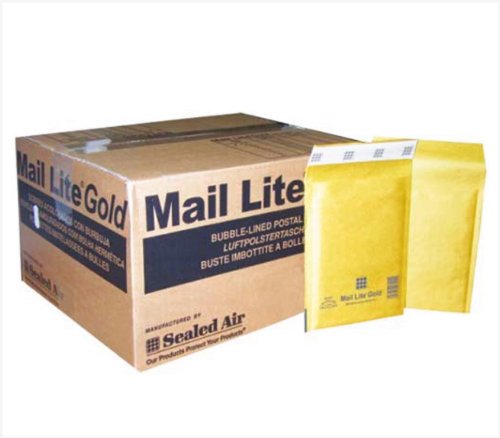Mail Lite A 000 JL000 - Buste imbottite 110 x 160 mm, confezione da 100, colore: Oro