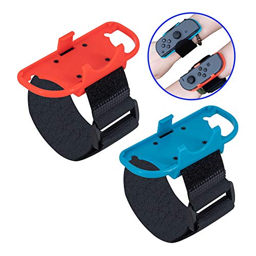 Mcbazel Adjustable Wrist Band Strap NS Switch Switch OLED Joycon Controller Hand Strap 1 Pair