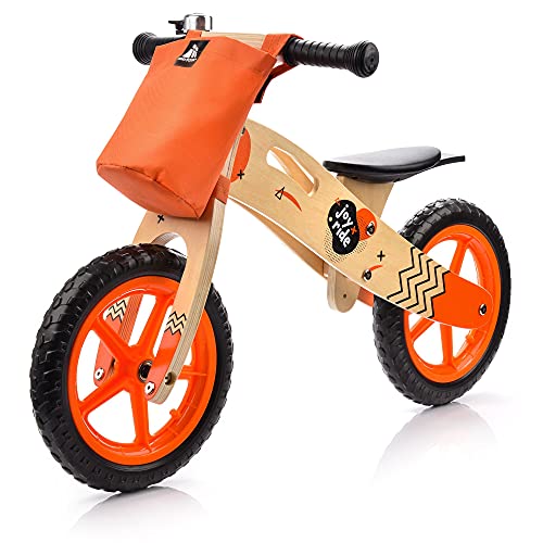 meteor Bici Senza Pedali Bicicletta Equilibrio Bambino Balance Bike - carico massimo 30 kg (bambini, JOY RIDE orange)