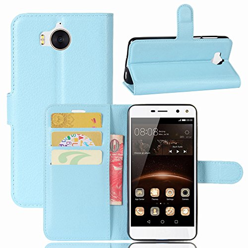 MISKQ Cover Per Huawei Nova Young Mya-L11,Fondina a portafoglio clamshell,Custodia per cellulare a prova di cadute,Custodia in silicone(blu)