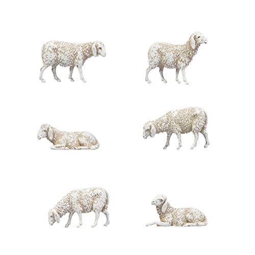 Moranduzzo 6 Pecore Assortite in Busta, 8 cm, Multicolore