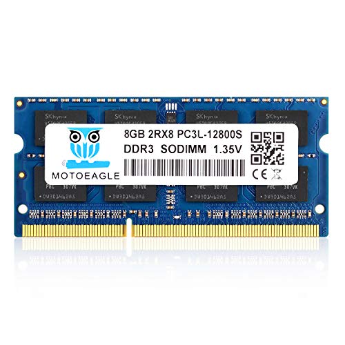 motoeagle 8GB DDR3 DDR3L 1600MHz Sodimm RAM CL11 PC3 PC3L 12800 1.35V 1.5V 204-Pin 2Rx8 Memoria Laptop