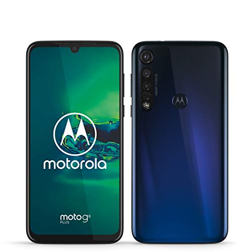 Motorola Moto G8 Plus, Display FHD 6,3 , Sensore Fotocamera da 48 MP , Altoparlanti Stereo Dolby, 64 GB 4GB, Android 9.0, Dual SIM, Blue
