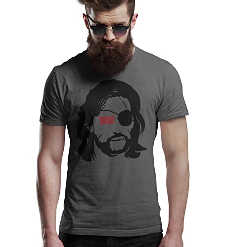 New Indastria T-Shirt - Fuga da New York Snake Pop Culture - Uomo Grigio Scuro - XL