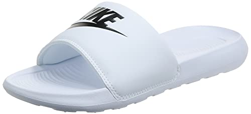 Nike Victori One Slide, Ciabatte Donna, Bianco (Bianco Nero-Bianco), 40.5 EU