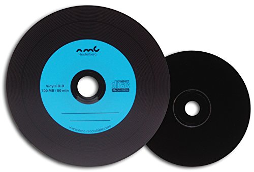 NMC, 25 CD-R, dischi in vinile, in carbonio colorato, parte posteri...