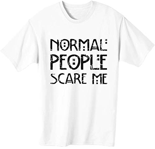 Normal People Scare Me T-Shirt da Uomo Medium...