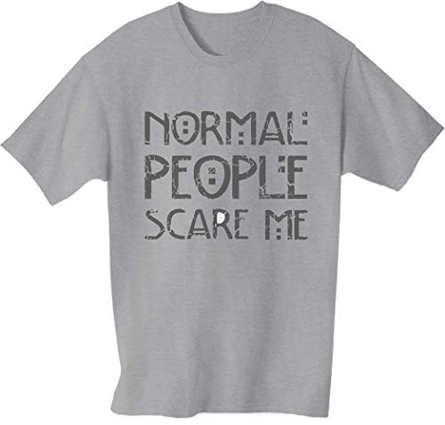 Normal People Scare Me T-Shirt da Uomo X-Large...