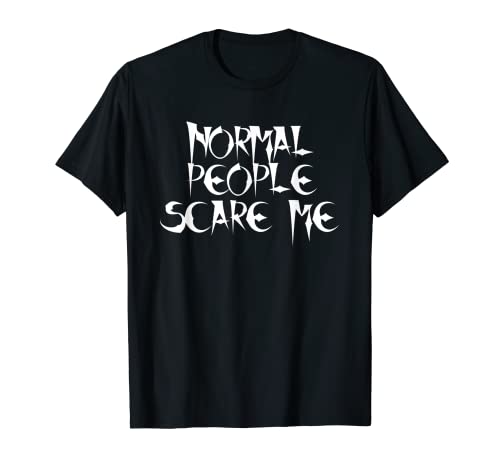 Normal People Scare Me T-Shirt Uomo Donna Bambini Maglietta...