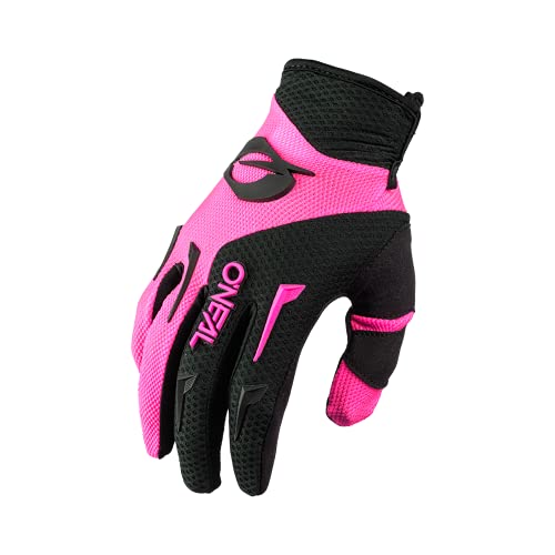 O NEAL | Guanti Bike & Motocross | MX MTB DH FR Downhill Freeride | Materiali resistenti e flessibili, palmo ventilato | Women s Element Glove | Donna | Nero Rosa | Taglia S