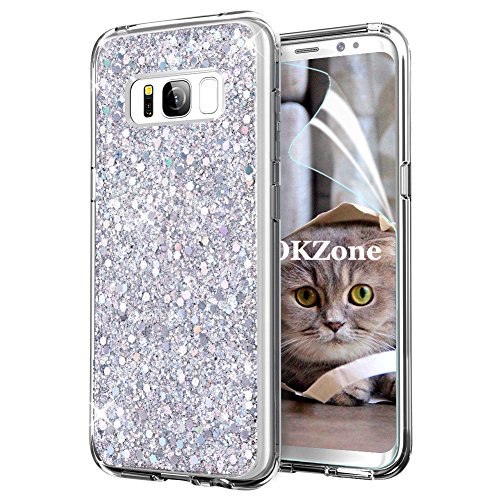 OKZone Cover Samsung Galaxy S8 Plus, Custodia Lucciante con Brillan...