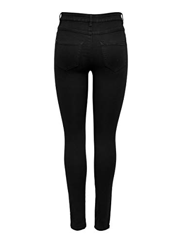 ONLY Onlroyal High Skinny Fit Jeans, Black, M   30 Donna...