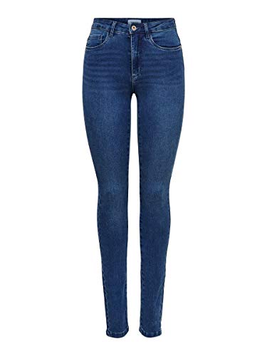 ONLY Onlroyal High Waist Skinny Fit Jeans, Medium Blue Denim, M   3...