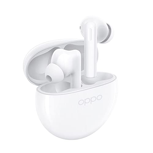 OPPO Enco Buds2, Auricolari True Wireless, Bluetooth 5.2, in-ear, Noise Reduction, Comandi Touch, Batteria ricaricabile, Audio Binaurale, Suono Nitido, Gaming Mode, [Versione Italiana], Bianchi