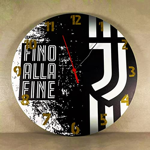 Orologio da parete in Plexiglas Juventus Regplex tema Squadre Calci...