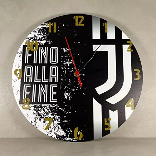 Orologio da parete in Plexiglas Juventus Regplex tema Squadre Calci...