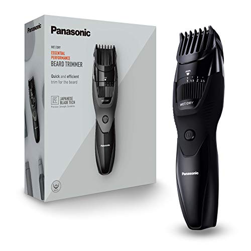 Panasonic ER-GB43-K503 Regolabarba e Tagliacapelli Wet&Dry per la Cura di Barba e Capelli, Taglio di Precisione 1-10 mm, Lame in Acciaio Inossidabile, Pettine Accessorio, Nero