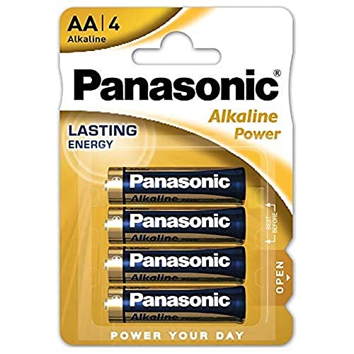 Panasonic Lr 6 Alkaline Power, Batteria Aa, 1.5 V, 4 Pezzi, ‎Confezione da 4