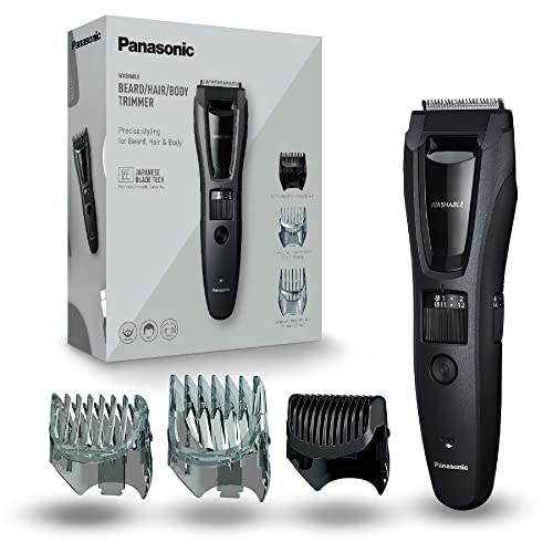 Panasonic Rasoio Per Barba Capelli Er-Gb62 Con 39 Livelli Di Taglio, Rifinitore Per Barba Da Uomo, Nero, ‎4.3 x 5.2 x 18 Cm