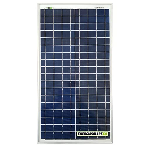 Pannello Solare Fotovoltaico 30W 12V Carica Batteria Auto Camper Nautica + Ebook