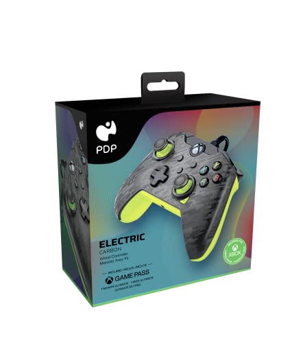 PDP Wired Controller Electric Carbon for Xbox Series X|S, Gamepad, ...