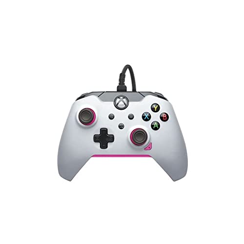 PDP Wired Controller Fuse White for Xbox Series X|S, Gamepad, Wired Video Game Controller, Gaming Controller, Xbox One, Officially Licensed - Xbox Series X