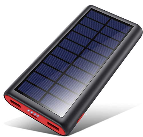 Powerbank Solare 26800mAh,VOOE2020 Chip intelligenteCaricabat...