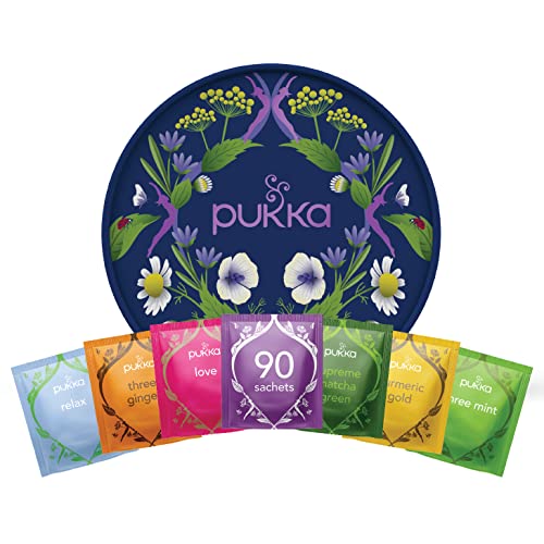 Pukka Herbs | Workday Wellness Herbal Tea Gift | Organic | Eco-Friendly | 6 Flavours | 90 Sachets