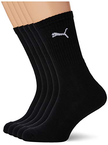 PUMA 7312 Sport Socks (Confezione da 5) Calze, Nero (Black), 43-46 (Pacco da 5) Unisex-Adulto