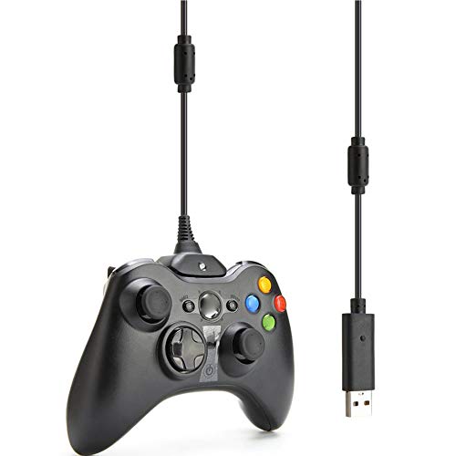 QiKun-Home Caricatore USB Cavo di Riproduzione e Ricarica Cavo per Controller Wireless Xbox 360 Cavo di Ricarica Cavo di Ricarica Nero