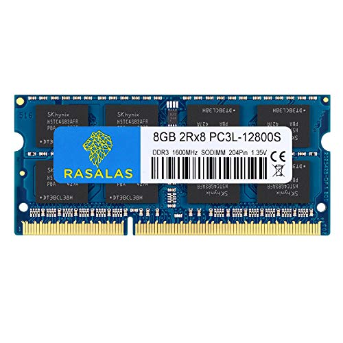 Rasalas 8GB PC3L-12800S DDR3L 1600 mhz DDR3 Sodimm RAM CL11 Portati...
