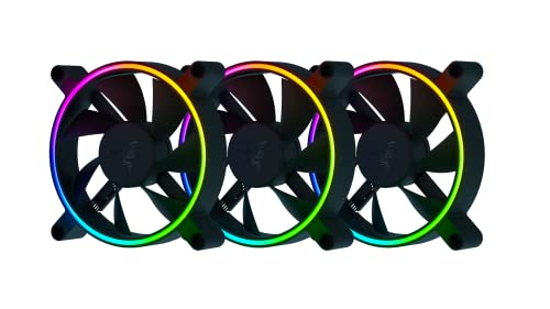 Razer RC21-01810100-R3M1, Kunai Chroma Hydraulic RGB LED PWM Performance Fan (120mm)- Ventole idrauliche aRGB PC (silenziose, potenti, collega fino a 8 ventole, Chroma aRGB) 3 ventola