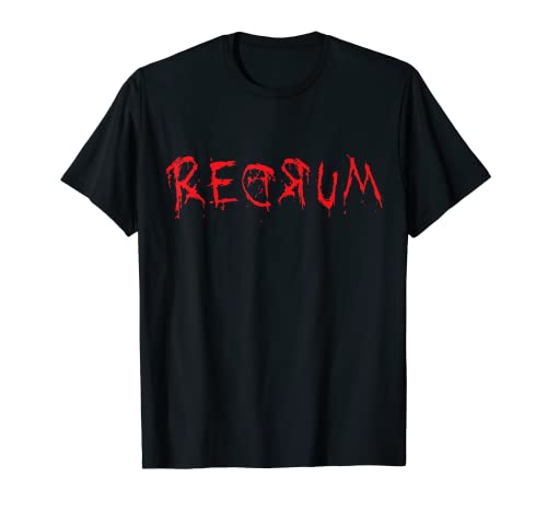REDRUM | Maglietta per fan del film horror degli anni  80 Maglietta