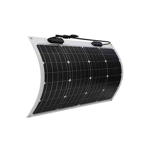 Renogy 50W Pannello Solare Monocristallino Ultra Flessibile da 248° con ETFE, Leggero & Portabile per per Camper, Campeggio, Barca, Giardino, Rimorchio Cabina e Modulo Cella da 12V…