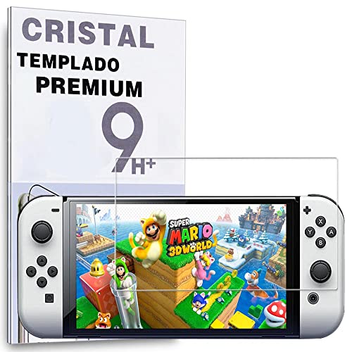 REY Pellicola salvaschermo per Nintendo Switch OLED, Vetro temperato, di qualità Premium