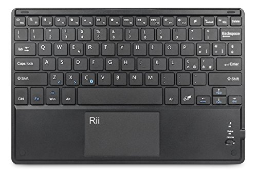 Rii BT11 (layout ITALIANO) - Tastiera Bluetooth ultra sottile per Tablet, Smartphone, Smart TV, Mini PC, TV Box, Computer, PlayStation 3