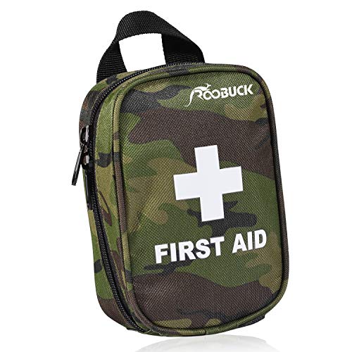 Roobuck Kit di pronto soccorso - for Car,Travel, Sports, Camping, Home,Hiking or Office | Complete Emergency Bag Fully stocked with Medical Supplies (camuffare)