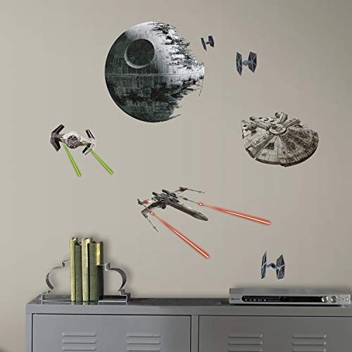 Roommates Rmk3012Scs Star Wars Ep Vii Spaceships P&S Wall Decals, 2...