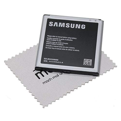 Samsung EB-BG530 - Batteria originale agli ioni di litio per Samsung Galaxy J3 2016 (J320F), Galaxy Grand Prime (G530F) incluso panno per pulizia schermo Mungoo